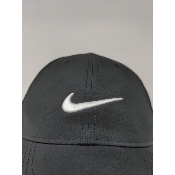 Nike Legacy91 Dri Fit Strapback Hat OSFM Black Embroidered Swoosh - Picture 3 of 13